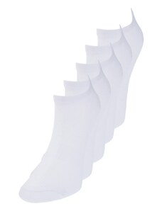 Trendyol Collection Biele 5-balené bavlnené pletené športové ponožky