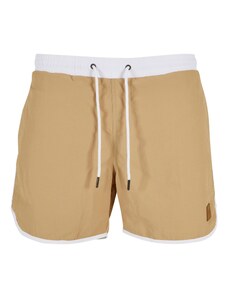 Urban Classics Plavecké šortky piesková / biela