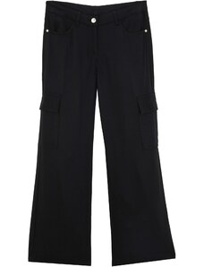 bonprix Kapsáčové dievčenské nohavice, farba čierna, rozm. 128