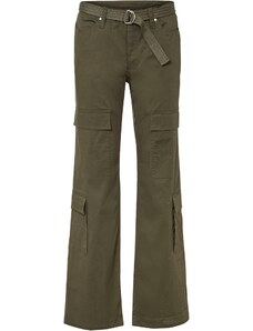 bonprix Kapsáčové nohavice s opaskom, farba zelená, rozm. 48