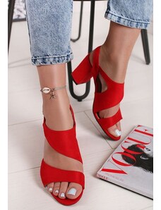 Zapatos Červené elegantné sandále Floresta