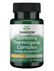 Swanson Slimming Thermogenic Complex 60 ks, vegetariánska kapsula, 450 mg