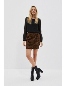 Moodo Skirt with print and metallic thread