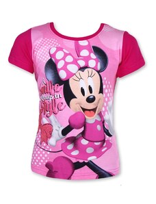Setino 4635Pink Dievčenské tričko Minnie, ružové-104cm (3-4roky)