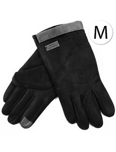 B FASHION STYLE 19700-3 Pánske rukavice, podšité mäkkým plyšom, M, 1 pár, čierna