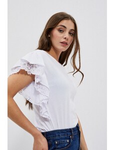 Moodo Shirt with ruffles on the shoulders