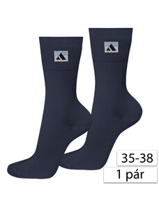 WOJMAX 1431 Dámske froté ponožky 35-38 modré