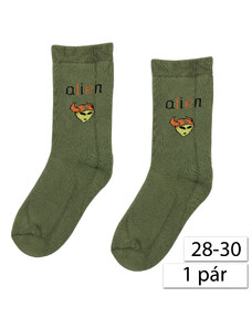 REWON 104 030 Detské froté ponožky 28-30, zelené