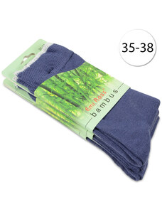 Emi Ross B-5563 Dámske ponožky z bambusového vlákna, 35-38, 3 páry, modré