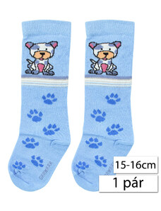 Happy Feet 0164 Detské ponožky 15-16cm, modrá