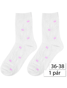 REWON 102 700 Dámske ponožky 36-38, biele