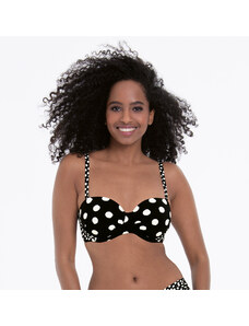 Style Catalina Top Bikini - horný diel 8800-1 čiernobiela - RosaFaia