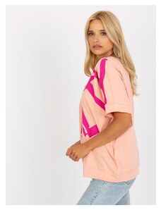 Zonno Broskyňovo ružové tričko s nápisom