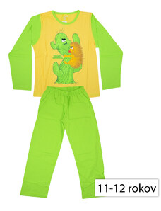 Vienetta Secret 8530 Detské pyžamo, žlto-zelené, 11-12 rokov