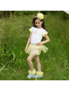 Dievčenské sukňo-šortky s potlačou zmrzlín FROZEN PLEASURE DAGA