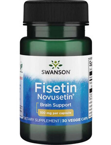 Swanson Fisetin Novusetin 30 ks, vegetariánska kapsula, 100 mg