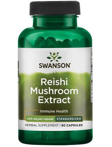 Swanson Reishi Mushroom Extract 90 ks, kapsule, 500 mg