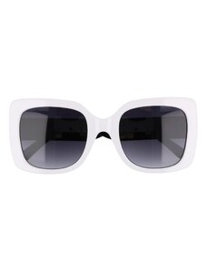 Sunmania Biele oversized slnečné okuliare „Anonym"