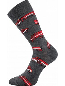 DEPATE farebné veselé ponožky Lonka - HASIČI - 1 pár