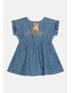 Dievčenské baby šaty vyšívané s medvedíkom MOSCHINO