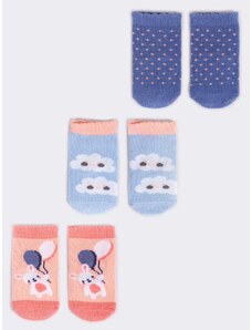 Yoclub Kids's 3Pack Baby Girl's Socks SKA-0110G-AA30-001