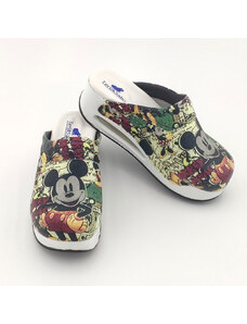 Terlik Sabo Terlik štýlová farebná AIR obuv - šlapky Mickey mouse biele EU 36