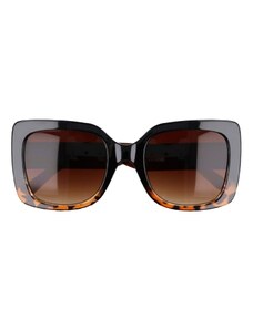 Sunmania Hnedé oversized slnečné okuliare „Anonym"