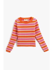 Koton Knit Sweater Round Neck Long Sleeve