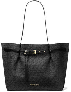 Michael Kors Emilia Large Logo Tote Bag Black