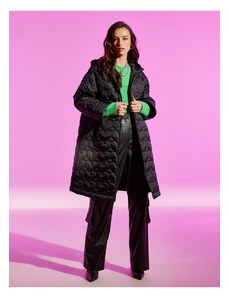 Koton Rachel Araz X - dlhý kabát so srdcom prešívanou kapucňou