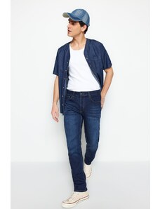 Trendyol Light Navy Blue Premium Regular Fit Stretch Fabric Jeans Denim Trousers
