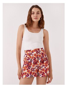 Koton Floral Shorts Pleated