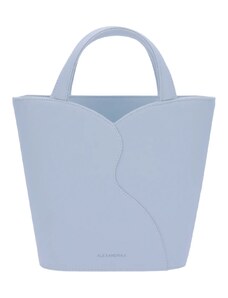 Alexandra K Mini Vegan Tote Bag - Baby Blue Corn Leather