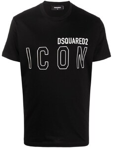 DSQUARED2 Icon Outline Black tričko