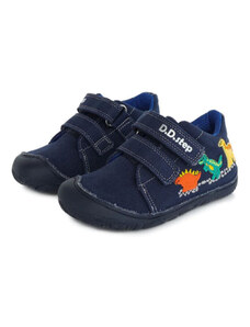 Detské chlapčenské plátené topánky Barefoot D.D.Step Royal Blue C073-376