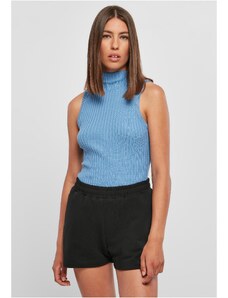 UC Ladies Women's ribbed sleeveless knit horizontally blue