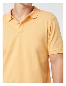 Koton Basic tričko Polo Neck Slim Fit s gombíkmi.