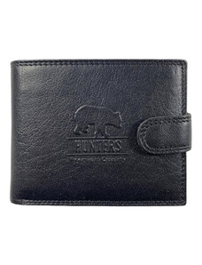 Hunters premium Hunters kožená peňaženka - čierna KHT350L
