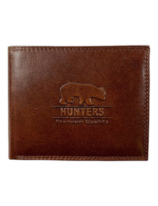 Hunters premium Hunters kožená peňaženka - hnedá KHT5700