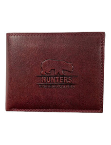 Hunters premium Hunters kožená peňaženka - červená KHT333