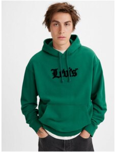 Levi's Green Mens Sweatshirt Levi's Relaxed Graphic after Olde Englis - Men