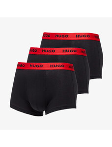 Boxerky Hugo Boss Trunk 3 Pack Black/ Red