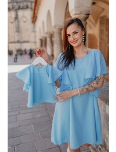 Mexy Spoločenské šaty – MAMA A DCÉRA –modré