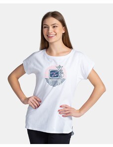 Dámske bavlnené tričko Kilpi NELLIM-W biela