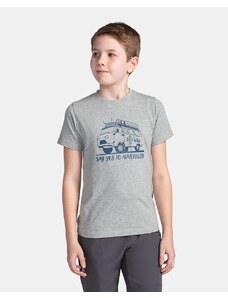 Chlapčenské tričko Kilpi SALO-JB svetlo šedá