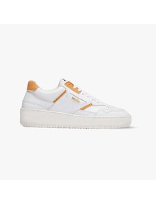 MoEa Vegan Sneakers White Yellow - Gen1 - Pineapple Leather