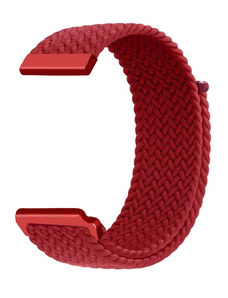 Madvell Pletený nylonový remienok na suchý zips Červená 20mm