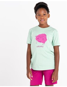 Detské bavlnené tričko Dare2b TRAILBLAZER svetlo zelená/ružová