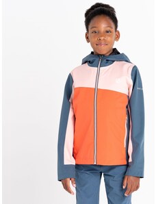 Detská outdoorová bunda Dare2b EXPLORE modrošedá/oranžová/ružová