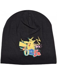 DIFUZED Detská jarná / jesenná čiapka Pokémon Pikachu - čierna